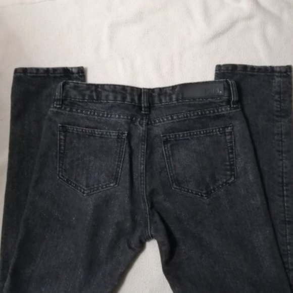 Karl Lagerfeld Mid Rise Black Metallic Rip Women Skinny Jeans - Picture 10 of 15